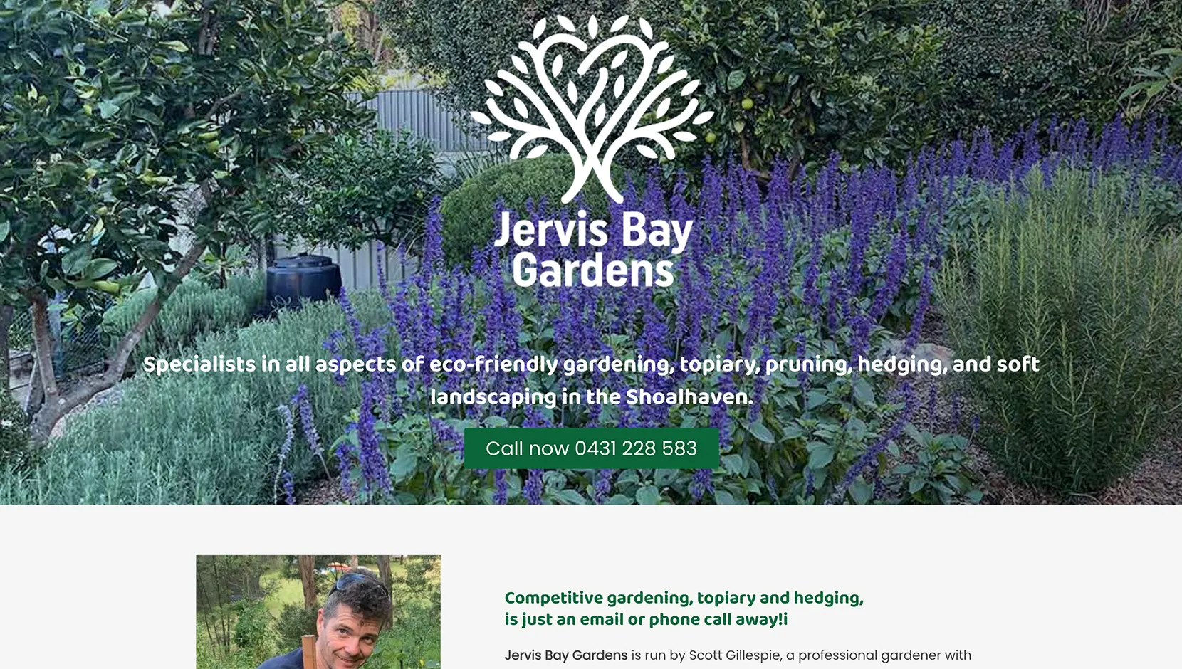 CC Web Design Portfolio Jervis Bay Gardens