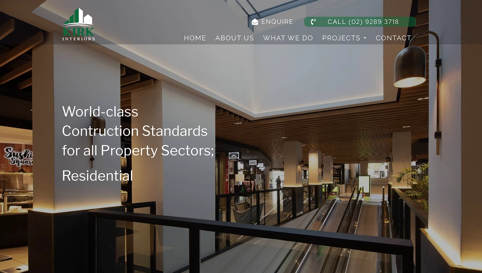 CC Web Design Portfolio Kirk Interiors